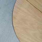 Oval table with formica flap