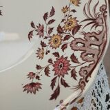 6 polychrome ironstone soup plates