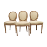 Set of three chairs Louis XVI