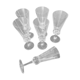 6 flûtes en cristal