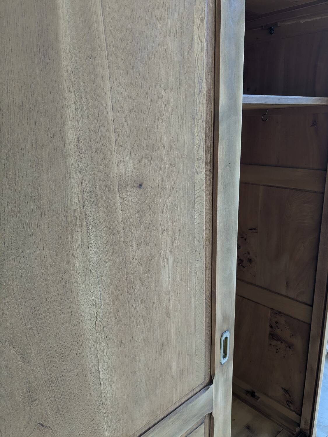 Solid elm wardrobe