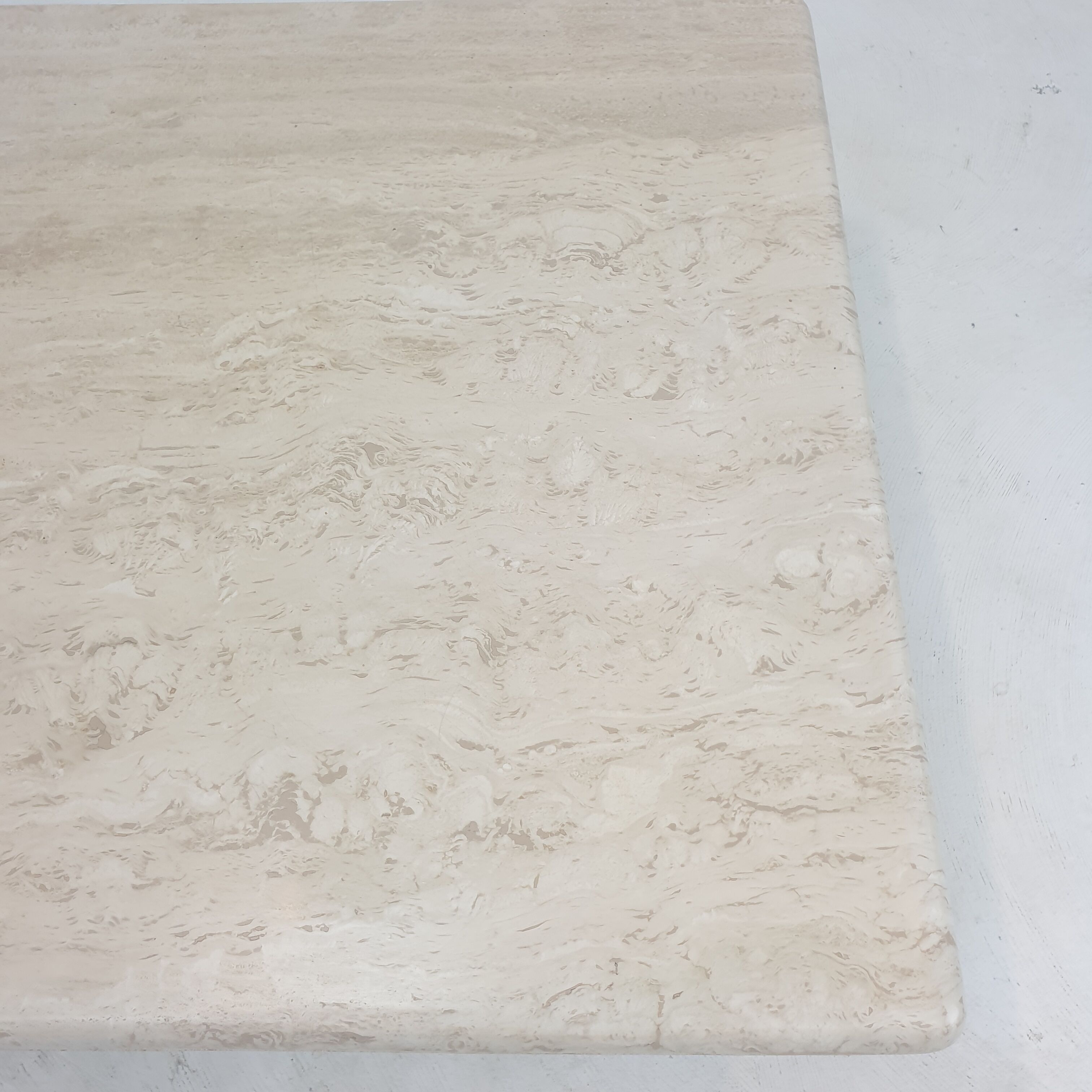 Italian Travertine Coffee Table, 1980's