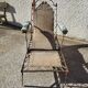 Folding camping chaise longue armchair empire of the 19th century