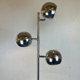 Space-Age Chrome Floor Lamp, Italy, 1970s
