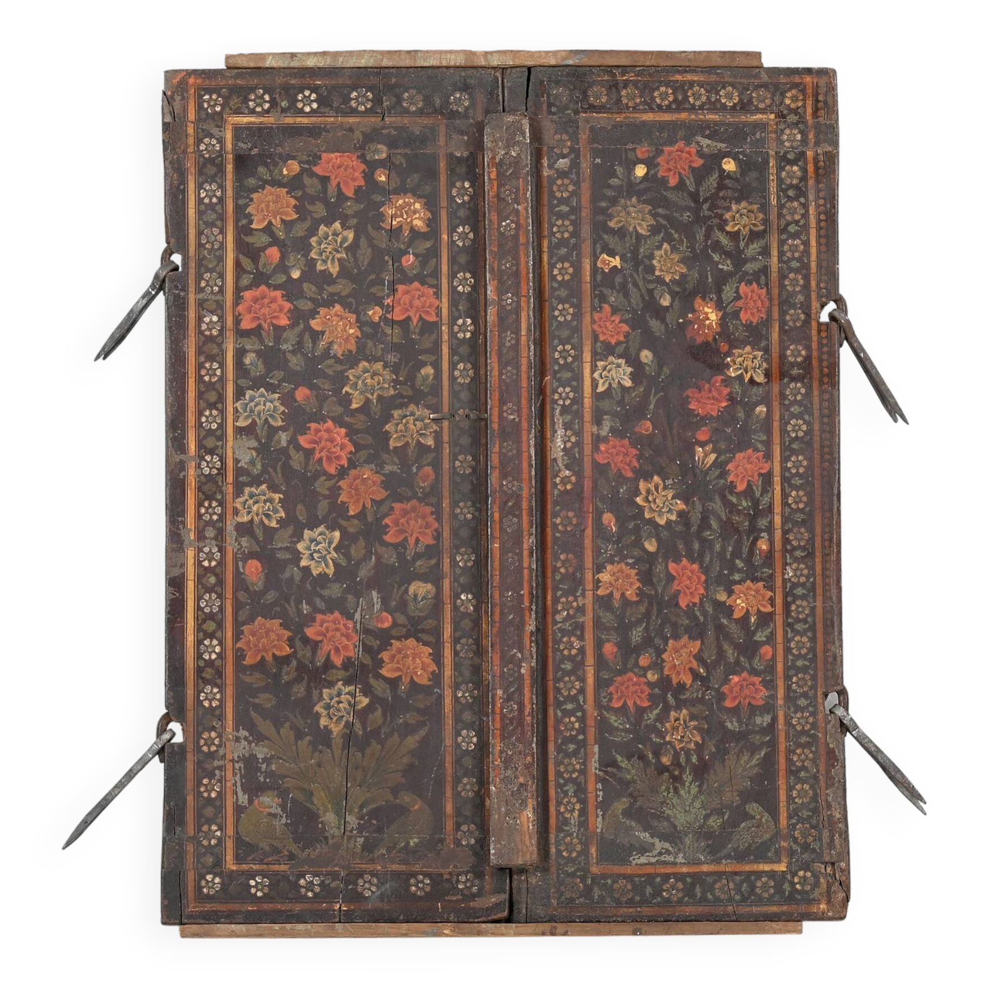 Bikaner - Old painted Indian window shutter n°4