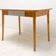 Midcentury formica and wood central table, Czechoslovakia, 1960s
