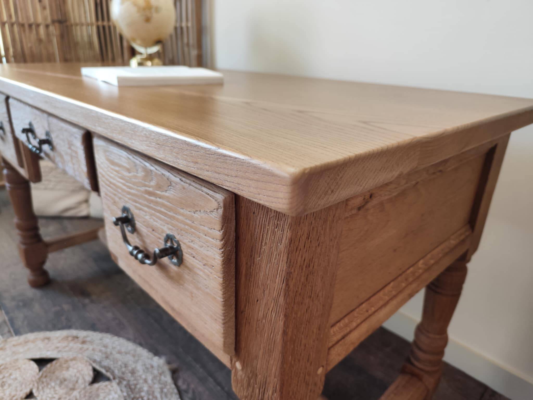 Solid oak desk