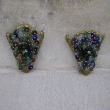 Pair of Murano glass sconces