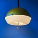 Mid-Century gold glitter suspension - Space Age pendant lamp - metallic moon light fixture