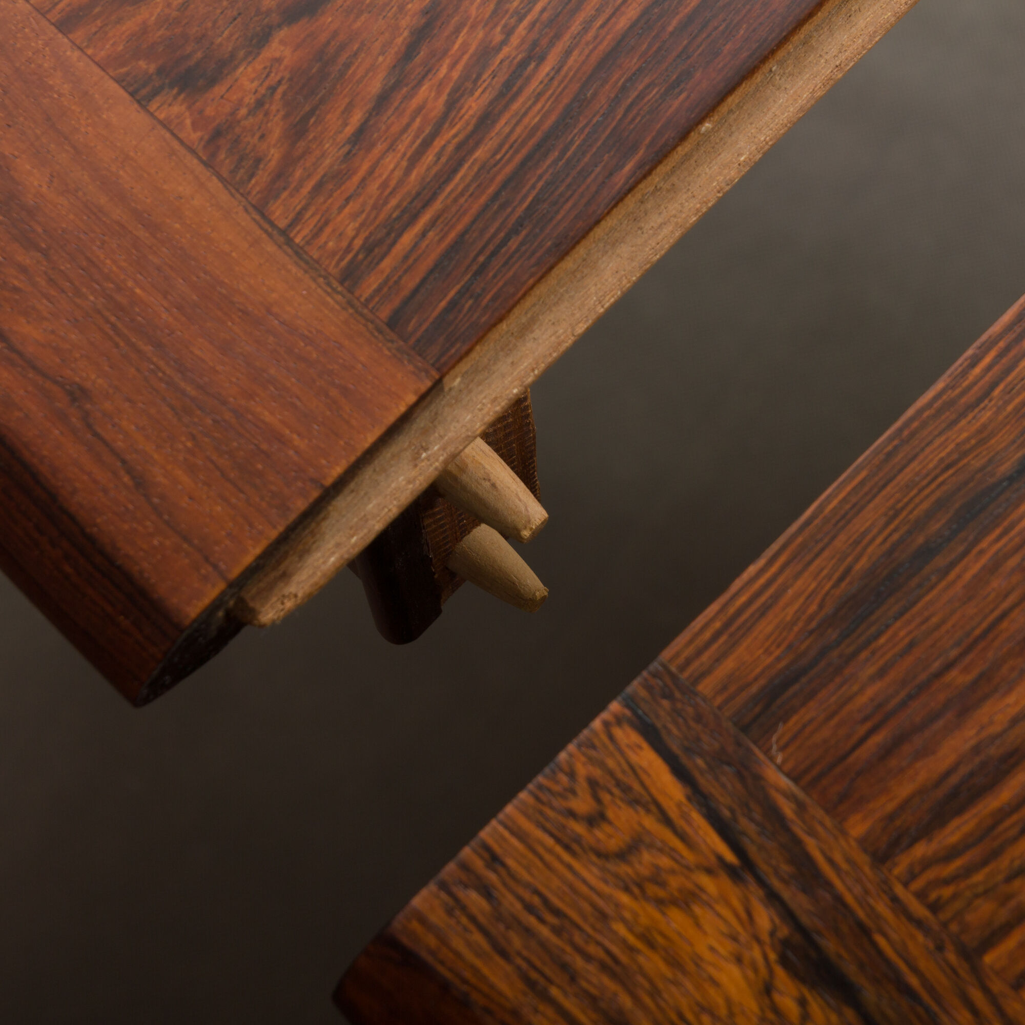 Danish Rio Palisander extension table in original lacquer, 1960s