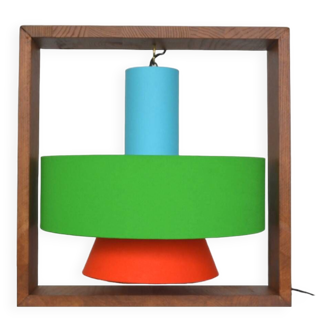 Gravity in wood furniture lamp - design