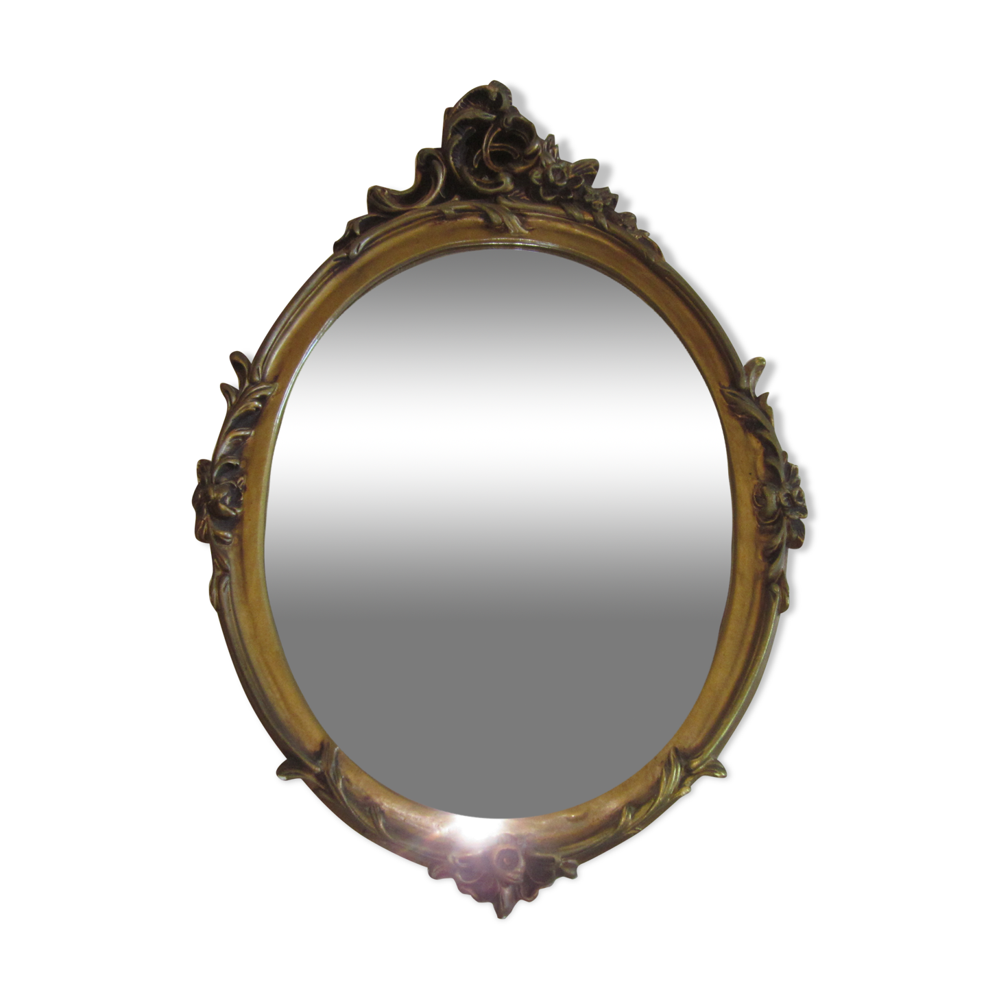 Gold mirror in platre 47x67cm