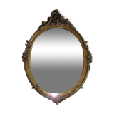 Gold mirror in platre 47x67cm