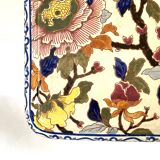 Gien earthenware trivet, Peonies