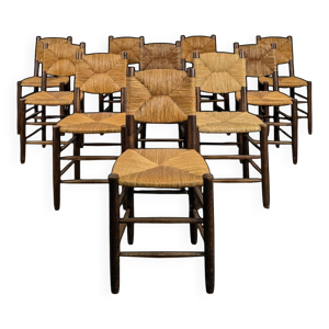 Série de 10 chaises - bauche