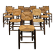 Série de 10 chaises modèle Bauche par Charlotte Perriand, circa 1960
