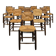 Série de 10 chaises modèle Bauche par Charlotte Perriand, circa 1960