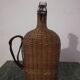 Old heavy rattan pilgrim's gourd