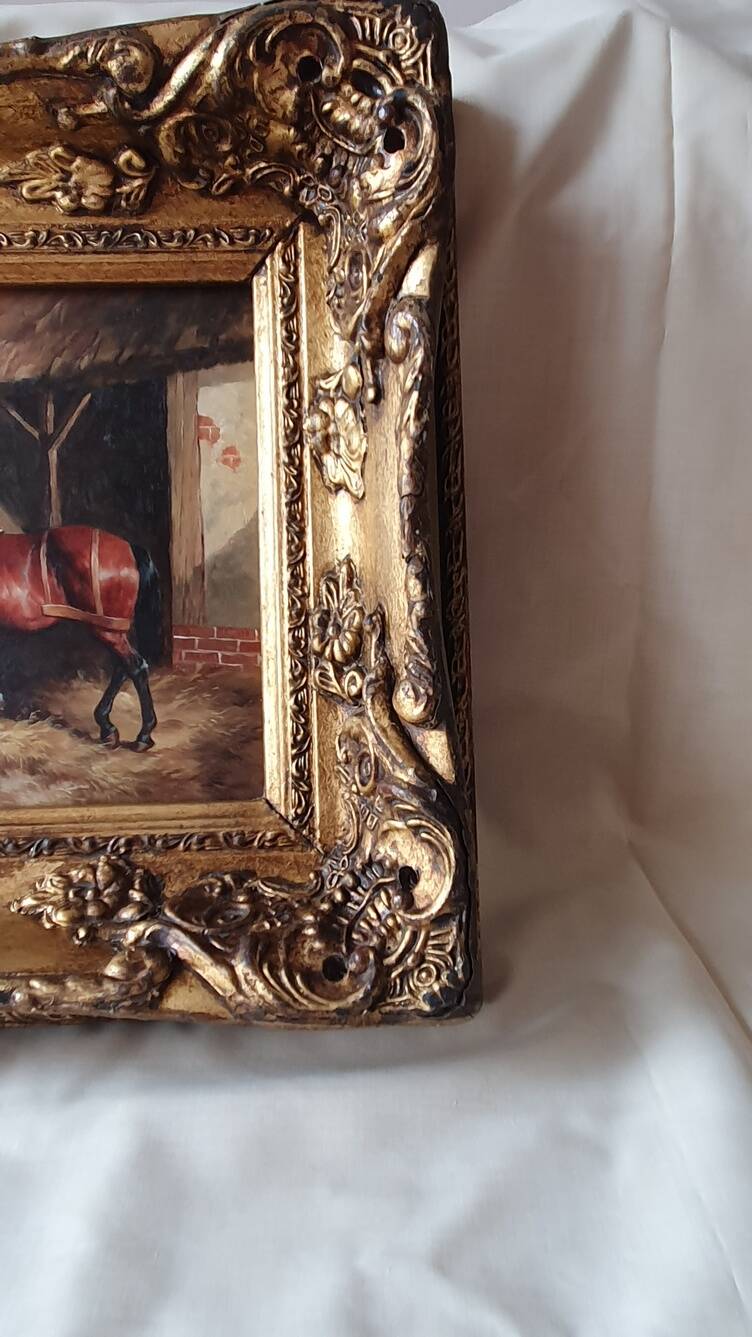 Oil painting on panel