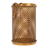 Umbrella stand in gilded metal by Li Puma Firenze