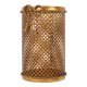 Umbrella stand in gilded metal by Li Puma Firenze