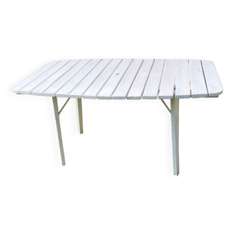 Vintage wood folding garden table