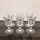 6 verres en cristal estampillé baccarat
