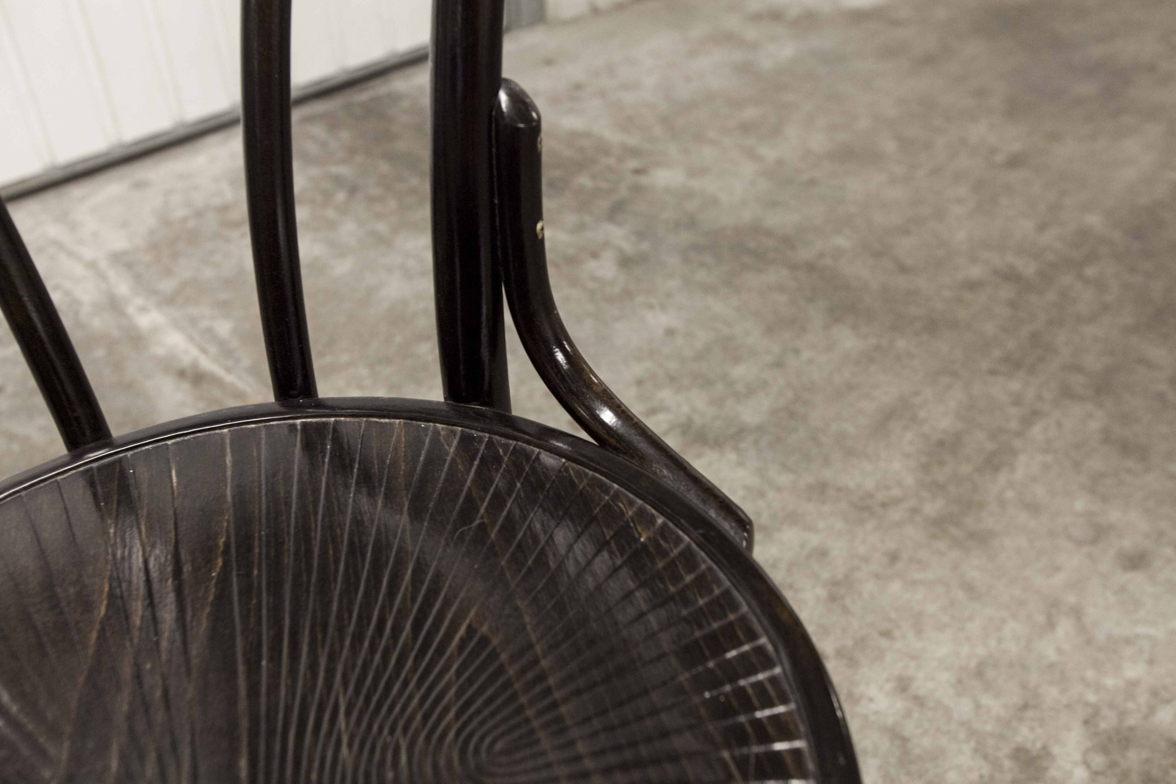 Baumann Bistro Chair ref 24 1990 curved wood