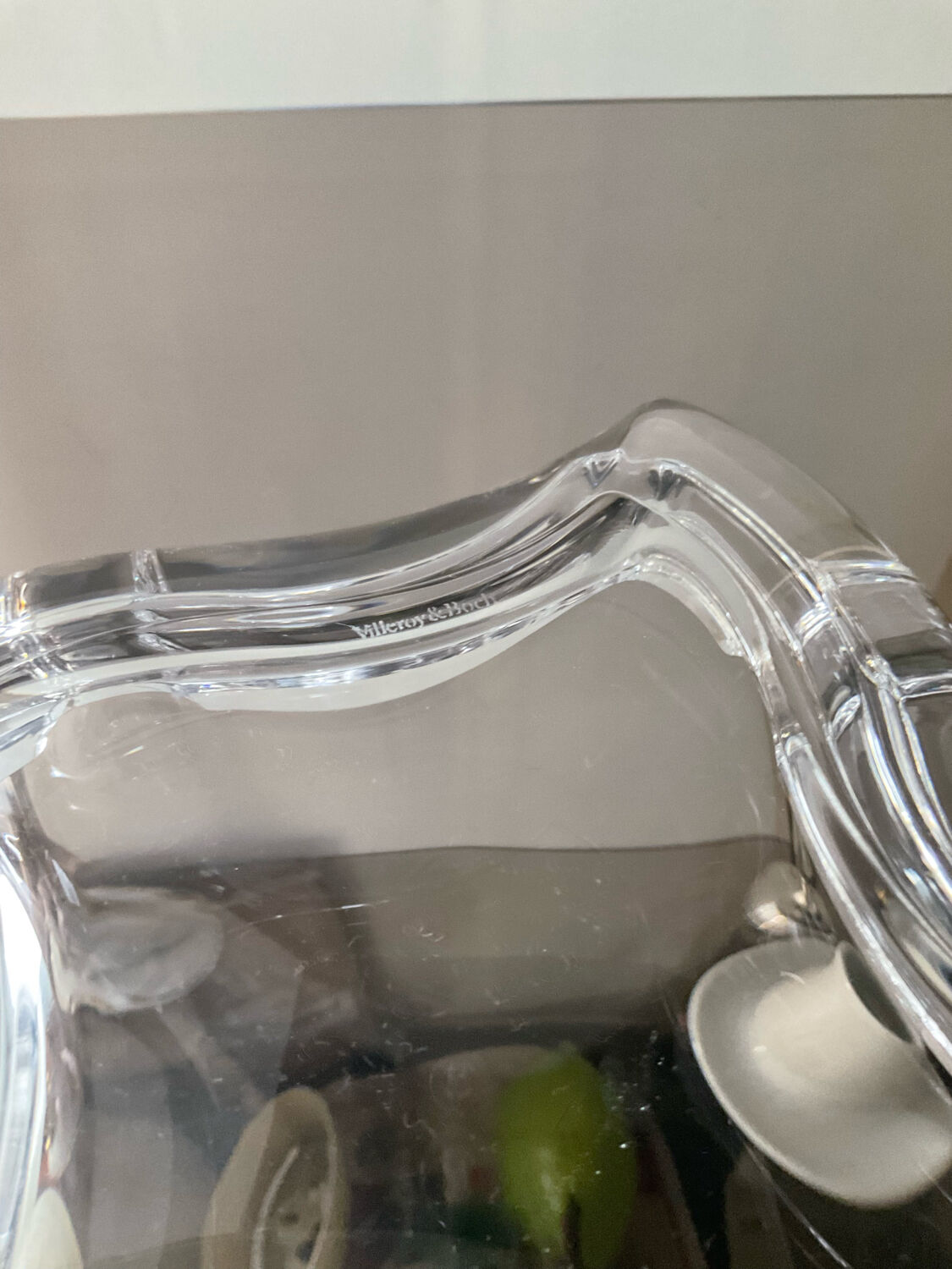 Empty vintage crystal pocket Villeroy & Boch