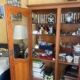 Display cabinet / bonnetière in cherry wood, Louis XV style, very good condition.