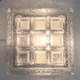 Vintage glass paved lamp 70's