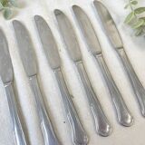 6 vintage stainless steel knives made in France