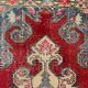 Vintage turkish oushak rug 225x130 cm shabby carpet ushak region medium