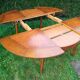 Directoire style round table with extensions