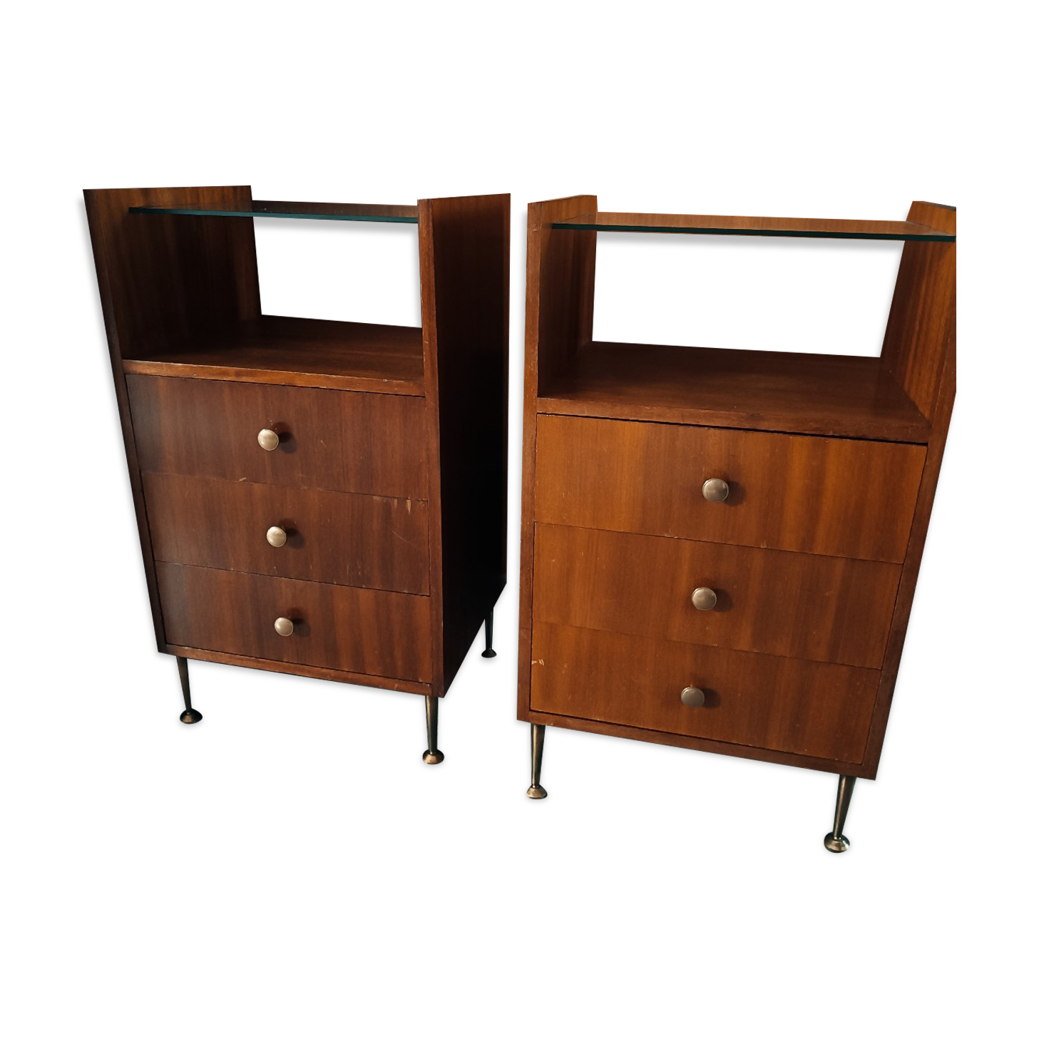 Vintage bedside tables set of 2