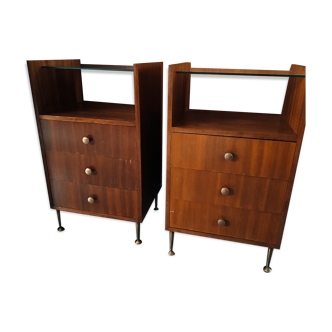 Tables de chevet vintage lot de 2
