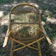 Paire de fauteuil rotin corbeille adulte