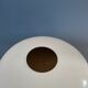 Brown and white Space Age Mid-Century mushroom table lamp