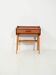 Table de chevet scandinave en teck avec étagère