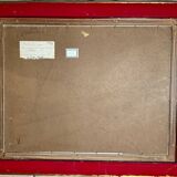 Antique painting, seascape signed Louis Dufour, dated 1943