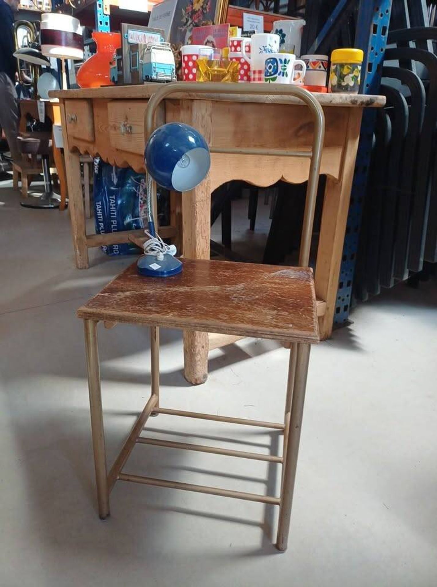 Chaise Chevet d’Internat Vintage