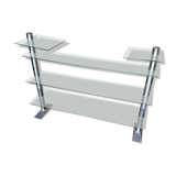 Glass design shelf