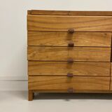 Solid elm sideboard and leather slats