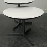 Round 1960 pull-out coffee tables