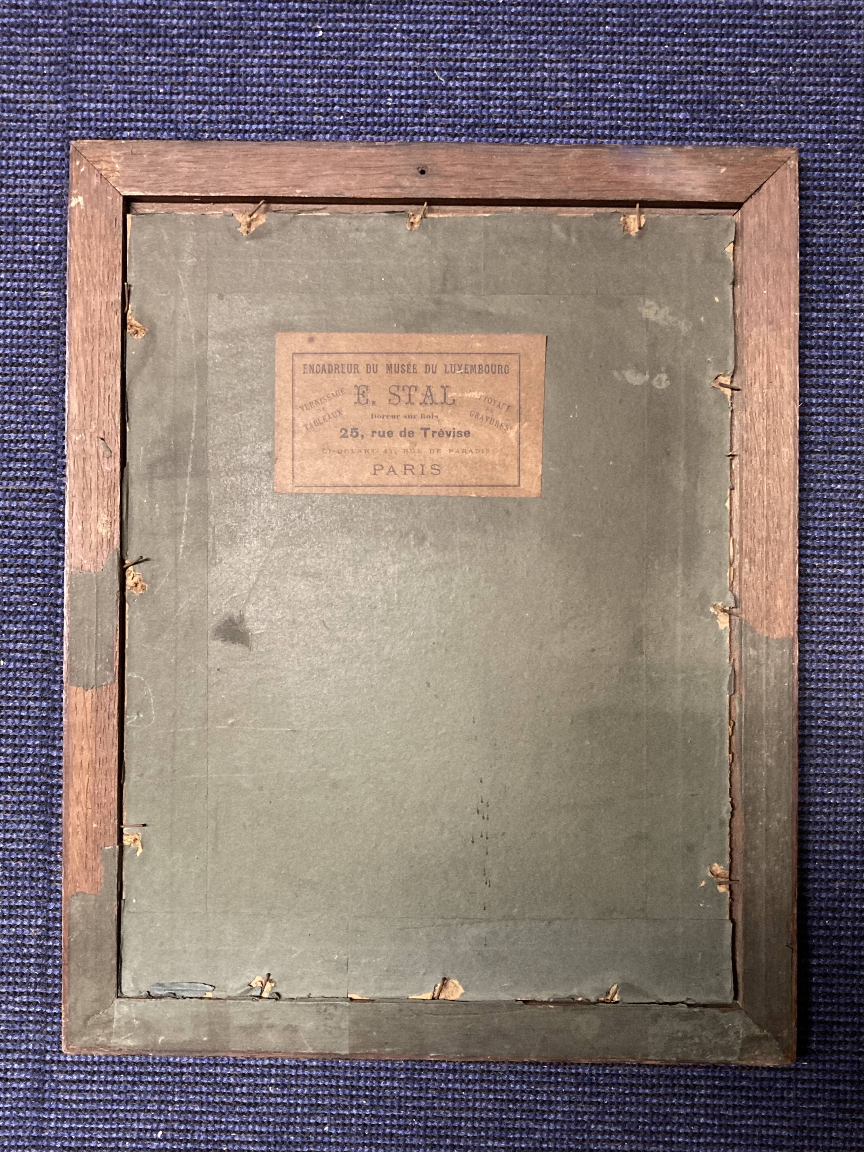 Louis vallet (1856-1940), non-commissioned officer of the guides, 1869 framed watercolor