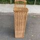 Rattan and wicker bread bin