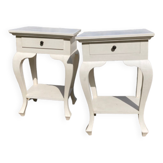 Pair of vintage bedside tables in wood