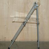 Metal and lucite folding chair, swivel backrest.