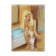 Tableau signé pastel  portrait féminin « le bain »
