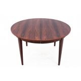 Table à manger en palissandre, Danemark, années 1960. Après restauration.